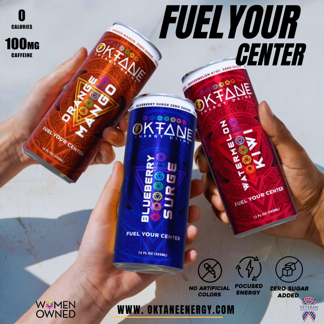Blueberry -Lemonade, Sugar-Free Natural Energy Drink, Monk Fruit-Sweetened, Zero Calories, Clean Energy with 100mg Caffeine, Vegan, No Artificial Colors (6-Pack)