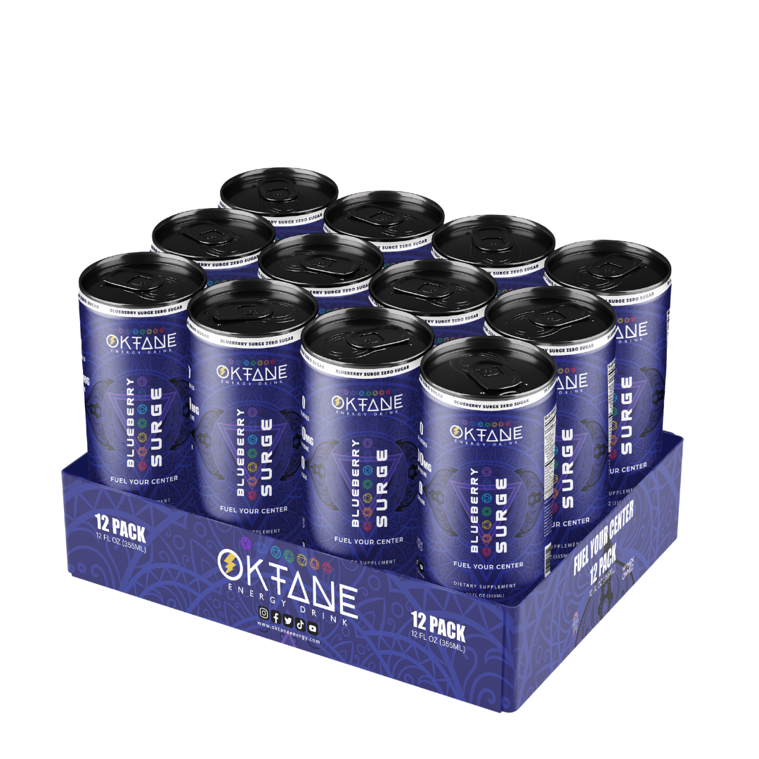 Blueberry -Lemonade, Sugar-Free Natural Energy Drink, Monk Fruit-Sweetened, Zero Calories, Clean Energy with 100mg Caffeine, Vegan, No Artificial Colors (6-Pack)