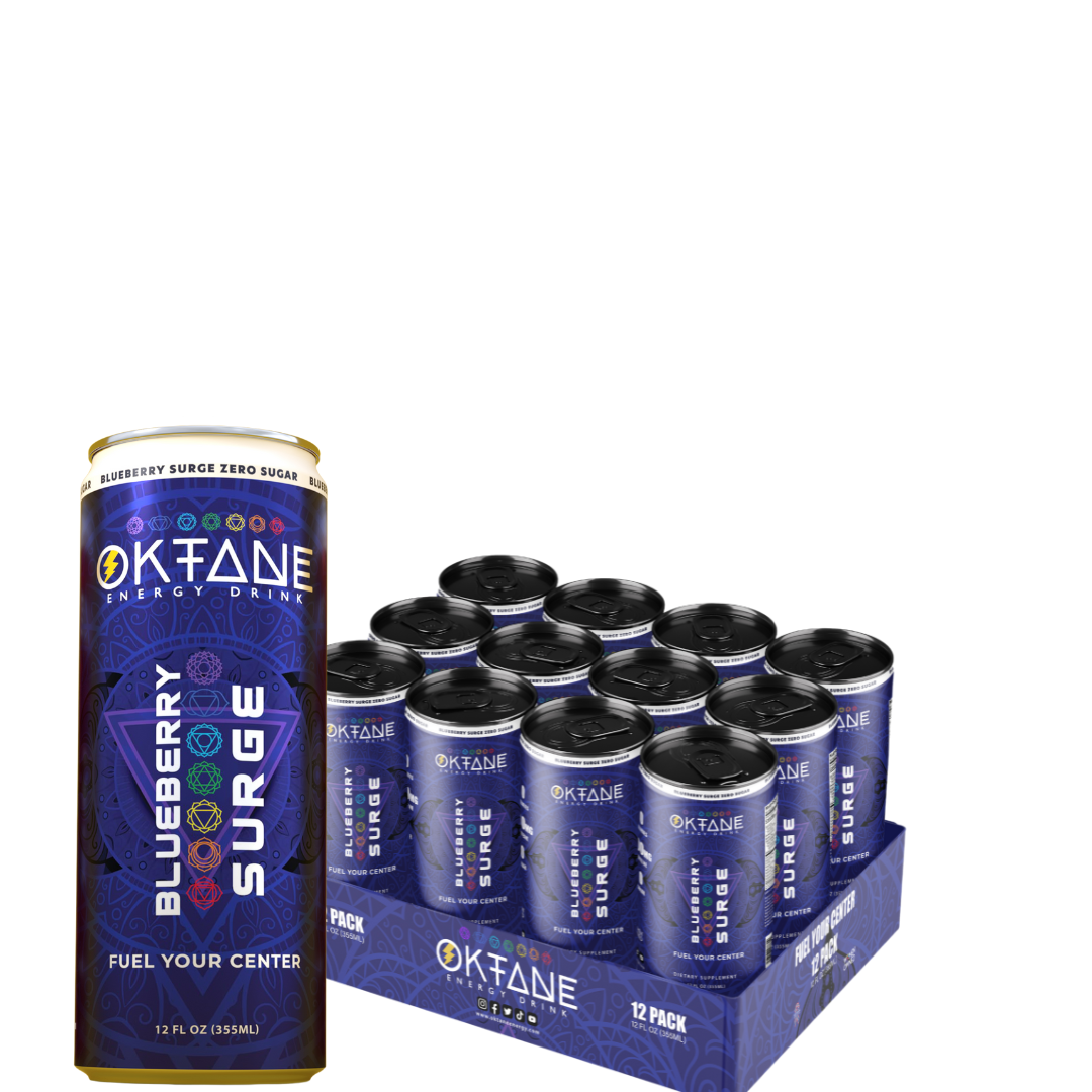 Blueberry -Lemonade, Sugar-Free Natural Energy Drink, Monk Fruit-Sweetened, Zero Calories, Clean Energy with 100mg Caffeine, Vegan, No Artificial Colors (6-Pack)