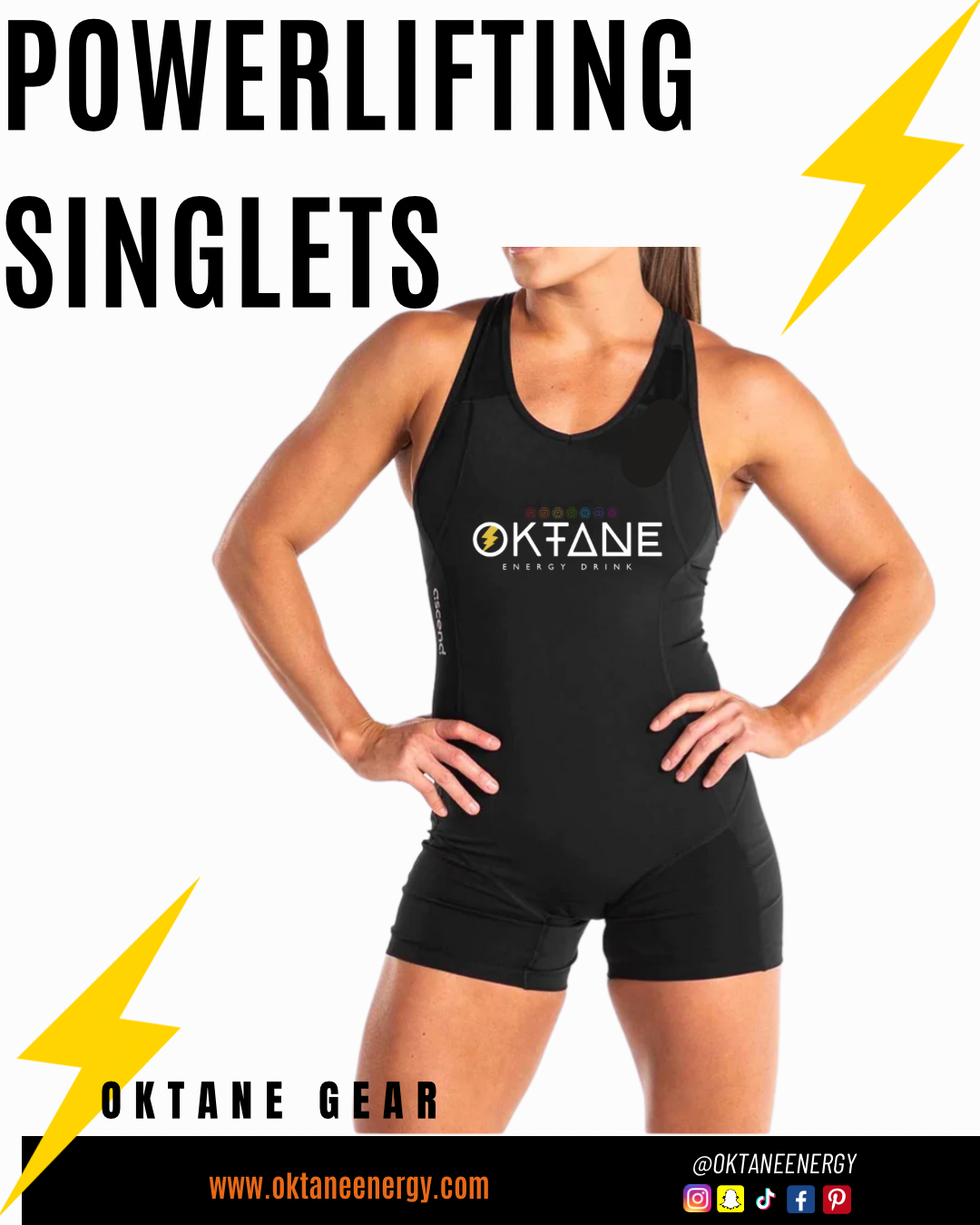 NEW- Women's Oktane Weightlifting and Powerlifting Singlets – Oktane Energy  Drink