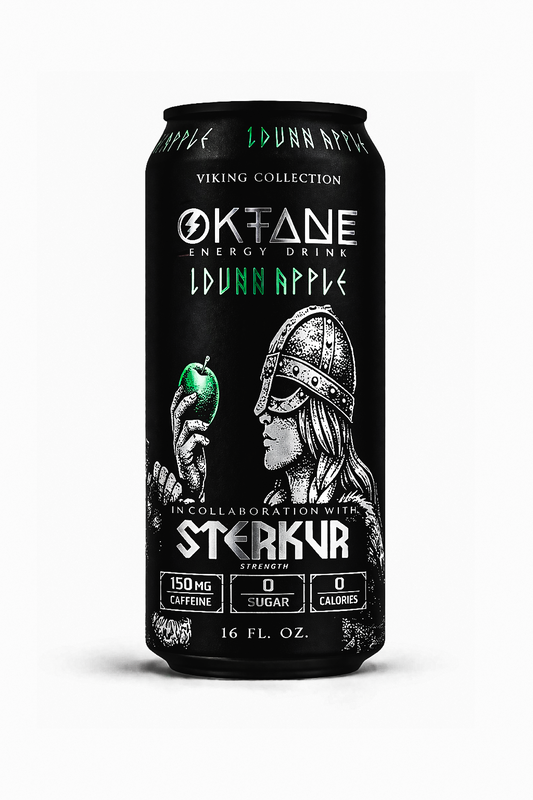 IDunn Apple, Sugar-Free Natural Energy Drink, Monk Fruit-Sweetened, Zero Calories, with 150mg Caffeine (12-Pack)