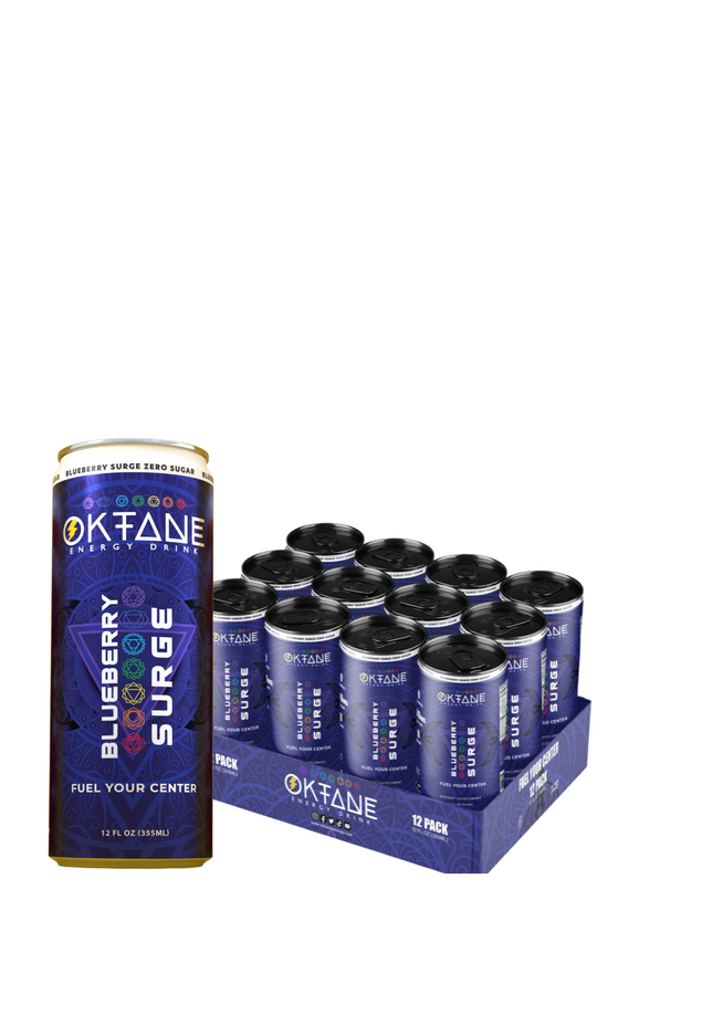 Blueberry- Lemonade, Sugar-Free Natural Energy Drink, Monk Fruit-Sweetened, Zero Calories, Clean Energy with 100mg Caffeine, Vegan, No Artificial Colors (12-Pack)