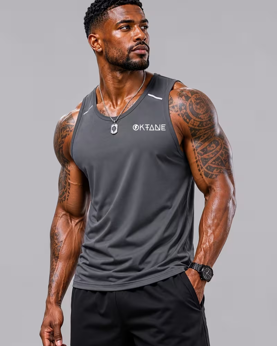 Oktane Gear Men's Quick Dry Training Tank Top