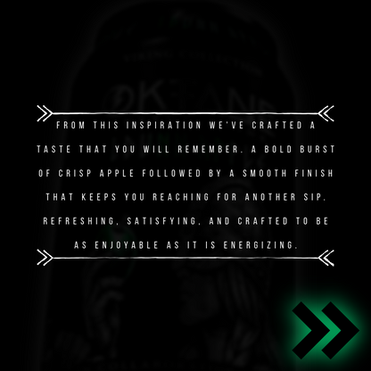 IDunn Apple, Sugar-Free Natural Energy Drink, Monk Fruit-Sweetened, Zero Calories, with 150mg Caffeine (12-Pack)
