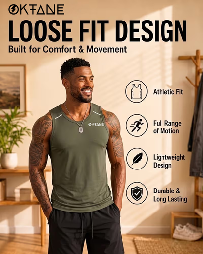Oktane Gear Men's Quick Dry Training Tank Top