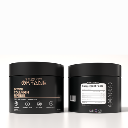Oktane Bovine Collagen Peptides | Grass-Fed  -Unflavored-8oz /25 Servings