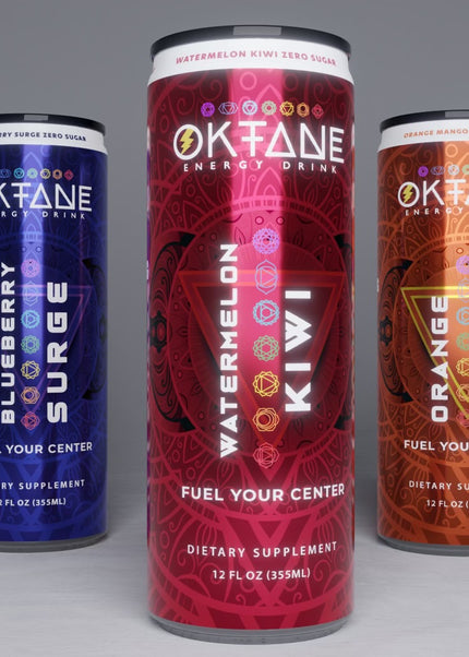 Watermelon Kiwi – Clean Energy Drink, Monk Fruit Sweetened, Zero Calories, Natural Caffeine (100mg), B Vitamins – Vegan & Sugar-Free (6-Pack)