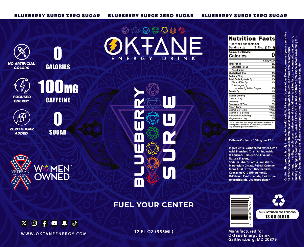Blueberry Lemonade – Clean Energy Drink (6-Pack)