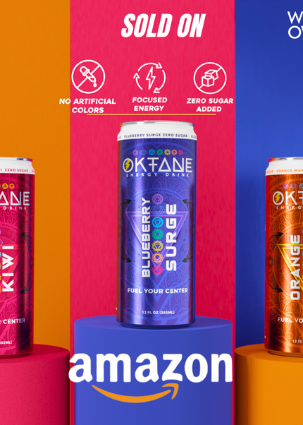 Blueberry -Lemonade, Sugar-Free Natural Energy Drink, Monk Fruit-Sweetened, Zero Calories, Clean Energy with 100mg Caffeine, Vegan, No Artificial Colors (6-Pack)