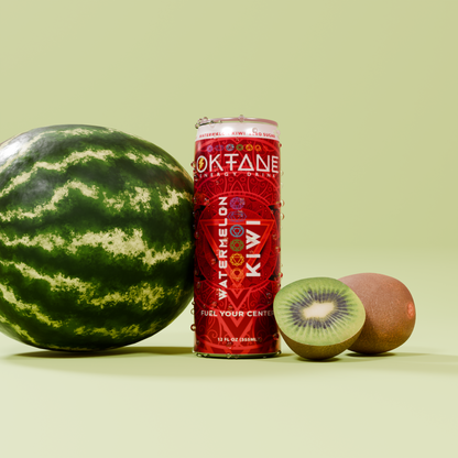 Watermelon Kiwi – Clean Energy Drink, Monk Fruit Sweetened, Zero Calories, Natural Caffeine (100mg), B Vitamins – Vegan & Sugar-Free (6-Pack)