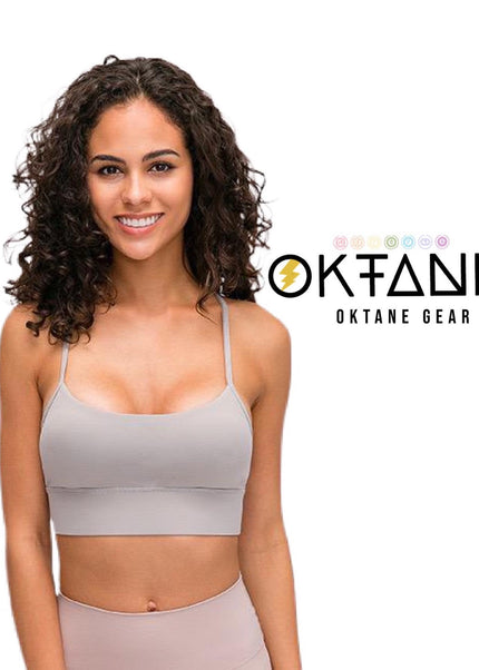 Oktane Gear Sport Bra Seamless Yoga Crop Top  Workout Bra