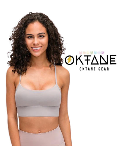 Oktane Gear Sport Bra Seamless Yoga Crop Top  Workout Bra