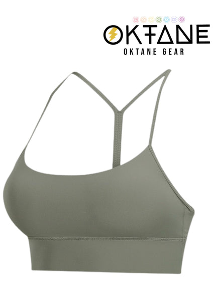 Oktane Gear Sport Bra Seamless Yoga Crop Top Workout Bra