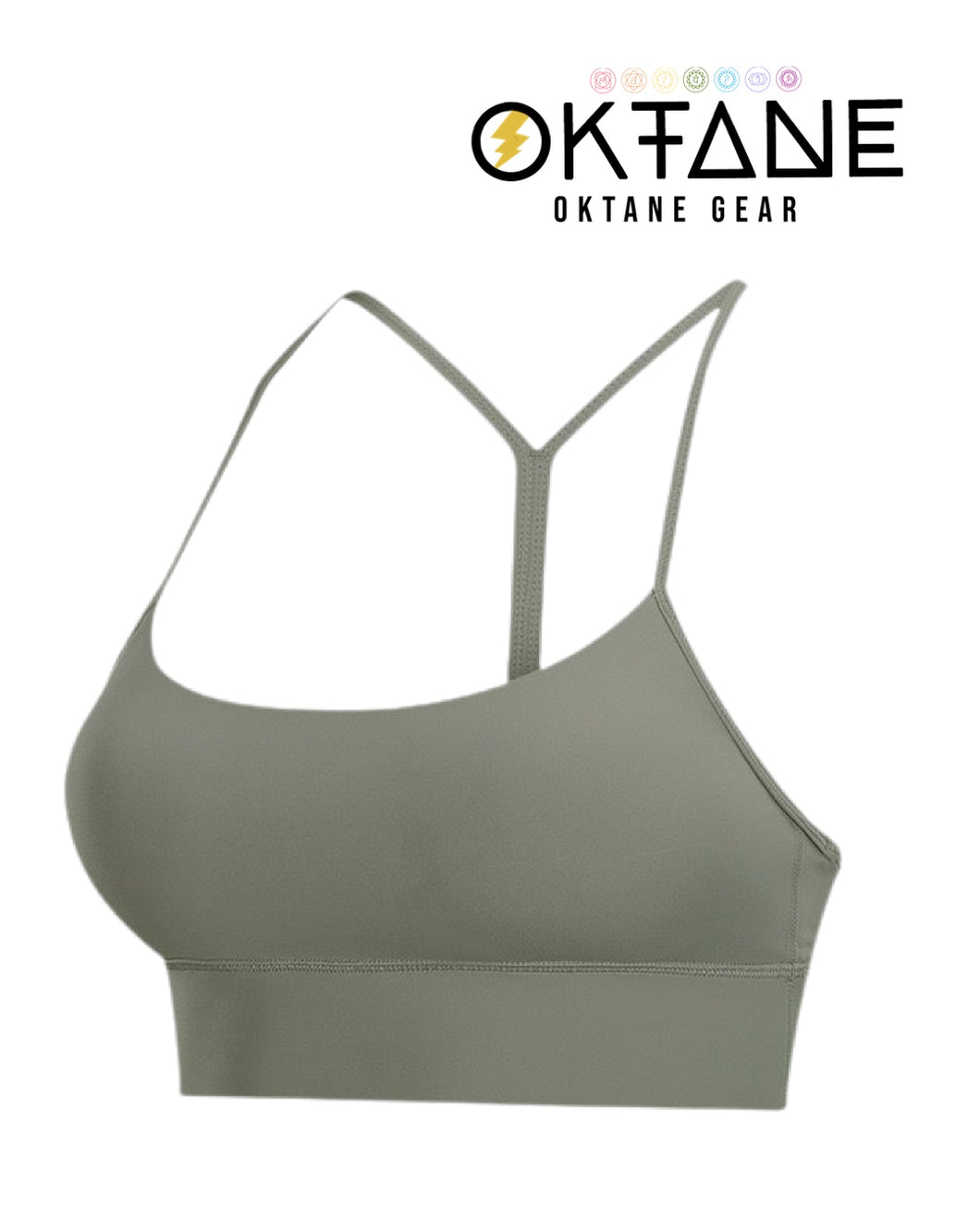 Oktane Gear Sport Bra Seamless Yoga Crop Top Workout Bra