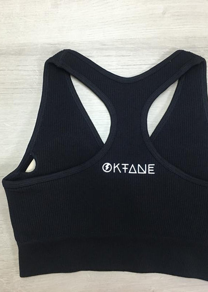 Oktane Gear Sport Bra Seamless Yoga Crop Top Workout Bra
