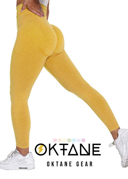 Oktane Gear Women High Waisted Seamless Leggings